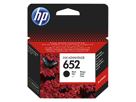 HP 652 (F6V25AE) Black original tinta HP 652 (F6V25AE) Black original tinta