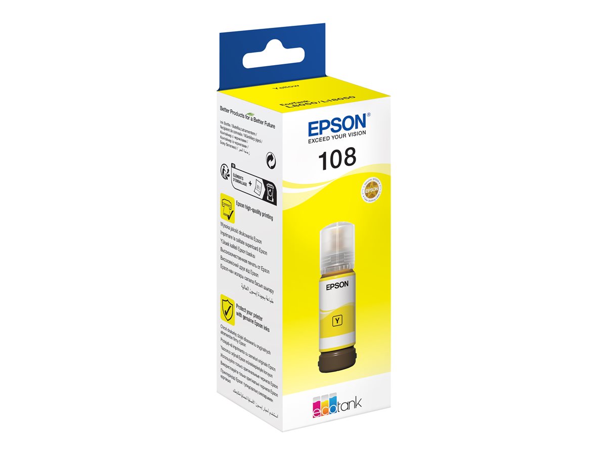 Epson Ecotank 108 (C13T09C44A) Yellow original tinta