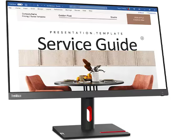 Monitor LENOVO ThinkVision S24i-30, 23.8", FHD, 100Hz, 4ms, VGA, HDMI