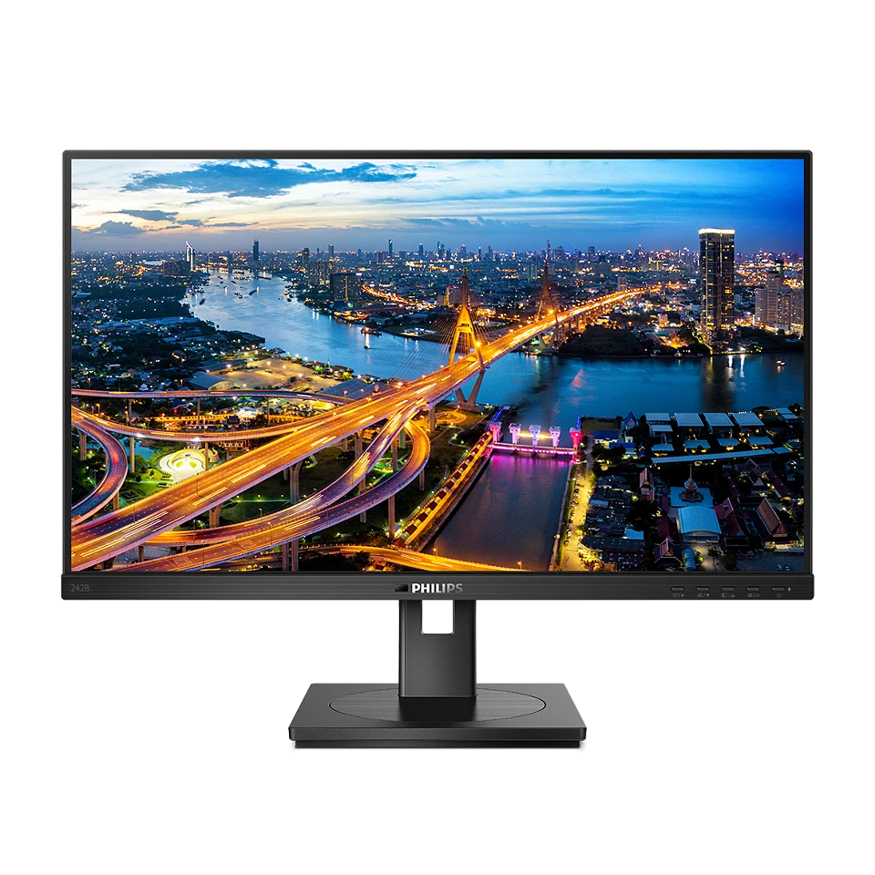 Monitor PHILIPS 242B1V, 23.8" , IPS, FHD, 75Hz, 4ms, HDMI, DVI, DP, VGA