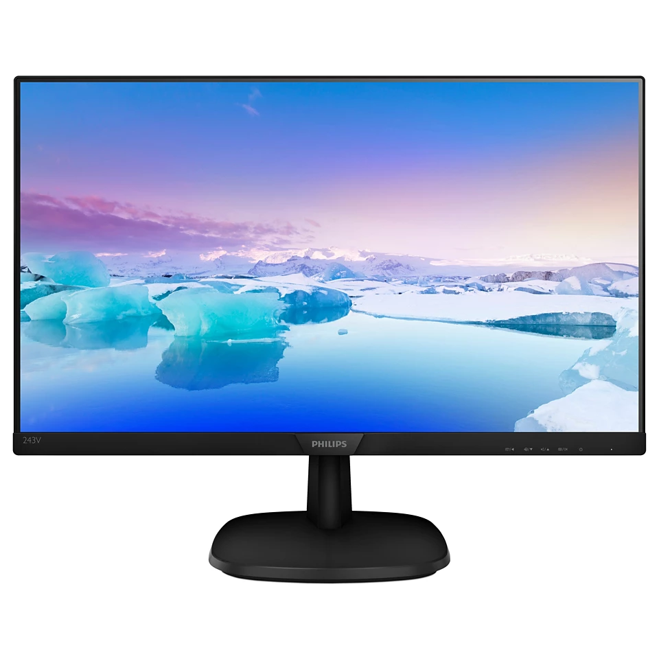 Monitor PHILIPS 243V7QJABF, 23.8", IPS, FHD, 75Hz, 4ms, VGA, DP, HDMI