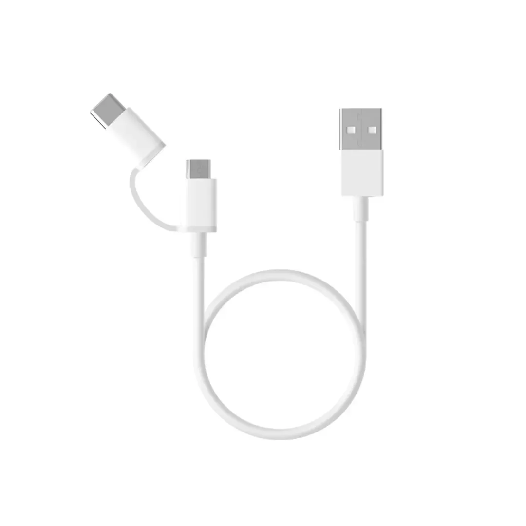 Kabel XIAOMI Mi 2U1 Micro USB/USB-C(m) na USB-A, 0.3m, bijeli