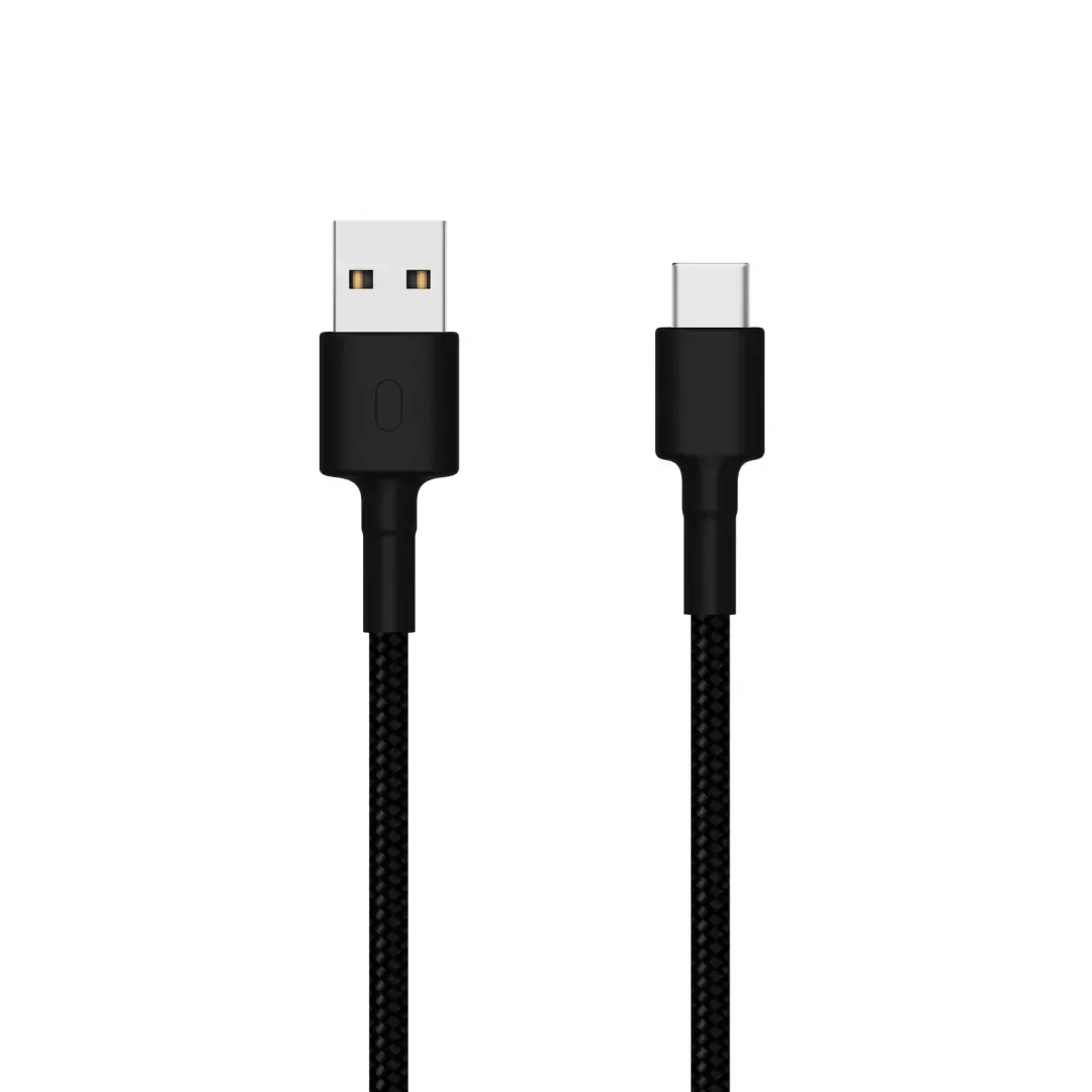 Kabel XIAOMI USB-C(m) na USB-A(m), 1m, pleteni, crni