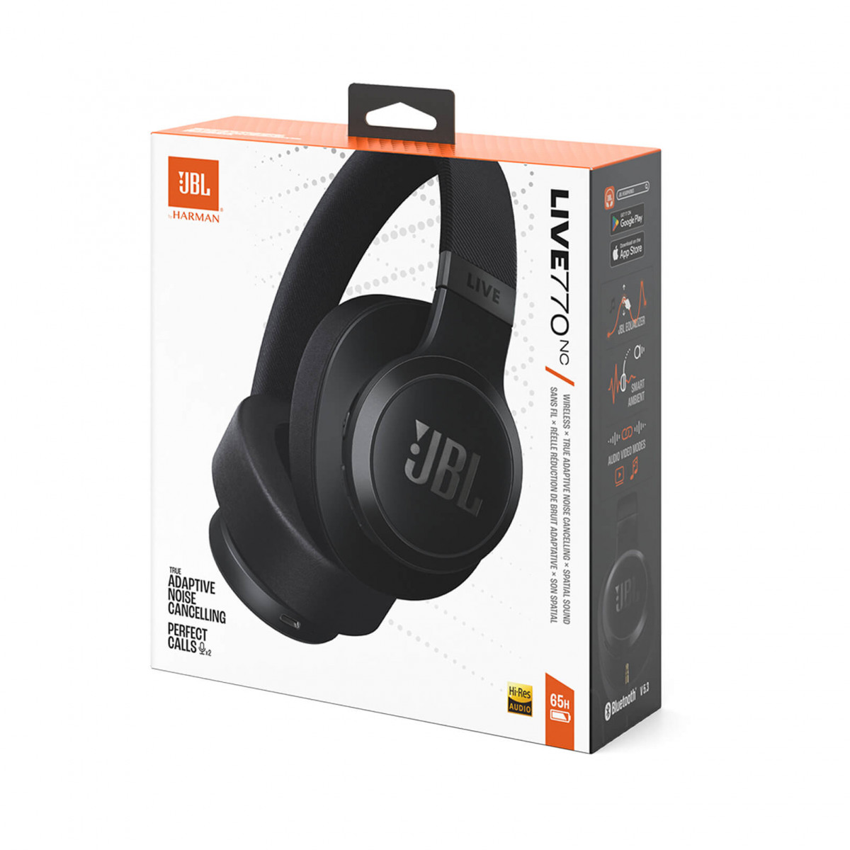 Bluetooth slušalice JBL Live 770NC, naglavne, crne (JBLLIVE770NCBLK)