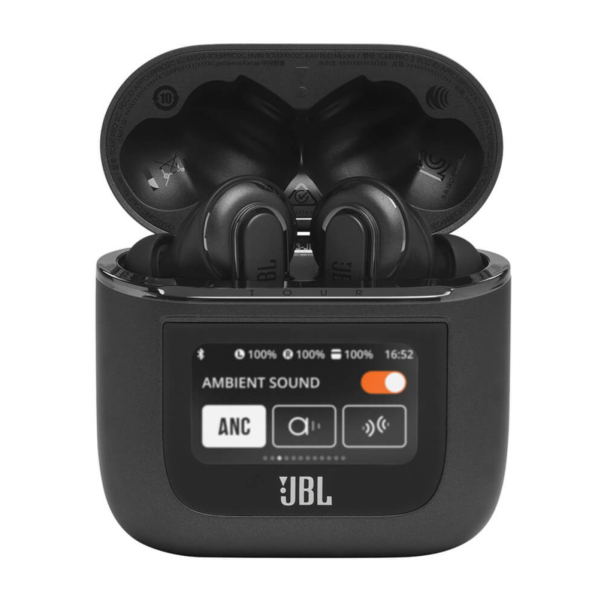 Bluetooth slušalice JBL Tour Pro 2, TWS, In-ear, crne (JBLTOURPRO2BLK)