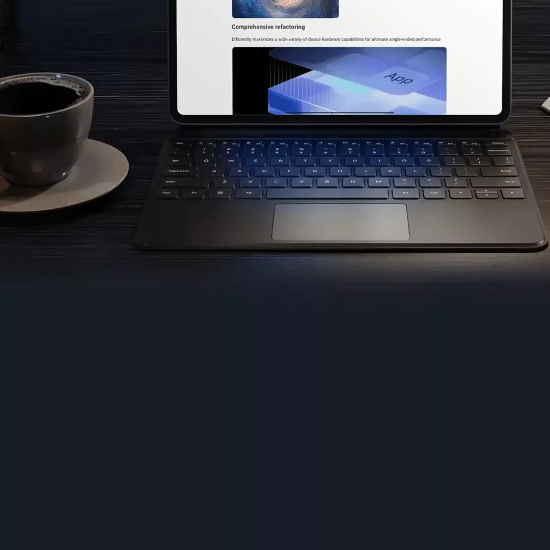 Tipkovnica za XIAOMI Pad 6S Pro, touchpad, crna