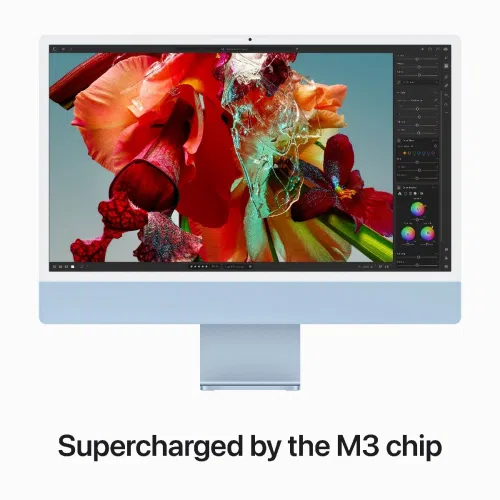 Stolno računalo APPLE iMac 24" (2023) 4.5K M3 8C/10G 8/256GB, Blue, IT KB (MQRQ3)
