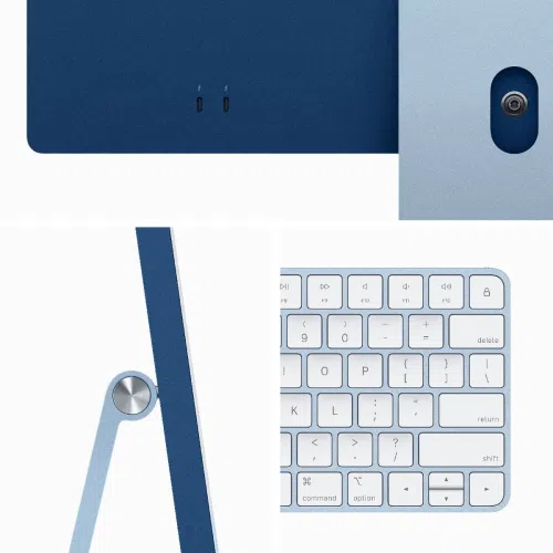 Stolno računalo APPLE iMac 24" (2023) 4.5K M3 8C/10G 8/256GB, Blue, IT KB (MQRQ3)