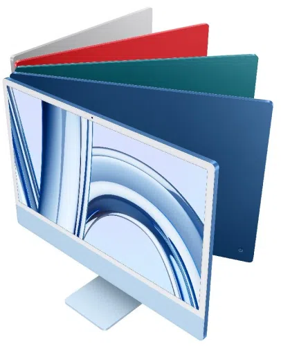 Stolno računalo APPLE iMac 24" (2023) 4.5K M3 8C/10G 8/256GB, Blue, IT KB (MQRQ3)