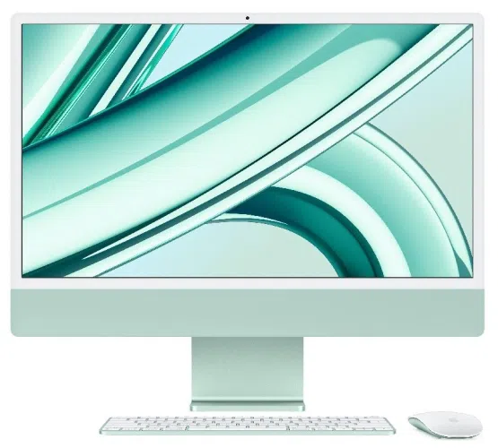 Stolno računalo APPLE iMac 24" (2023) 4.5K M3 8C/10G 8/256GB, Green, IT KB (MQRN3)