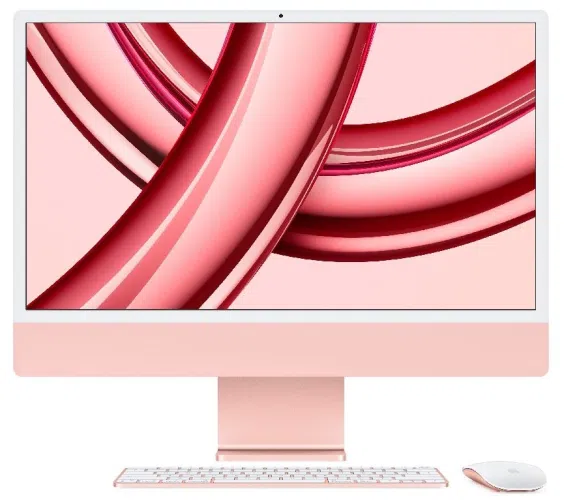 Stolno računalo APPLE iMac 24" (2023) 4.5K M3 8C/10G 8/256GB, Pink, IT KB (MQRT3)