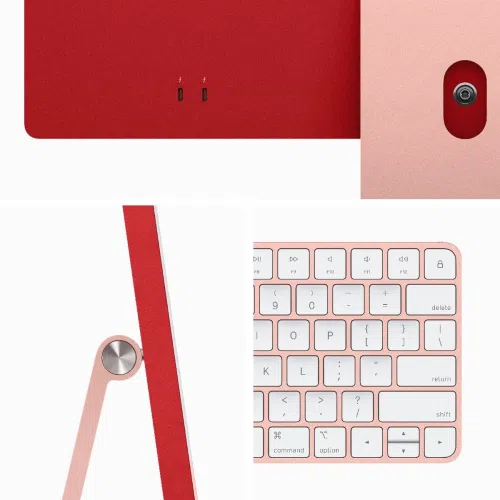 Stolno računalo APPLE iMac 24" (2023) 4.5K M3 8C/10G 8/256GB, Pink, IT KB (MQRT3)
