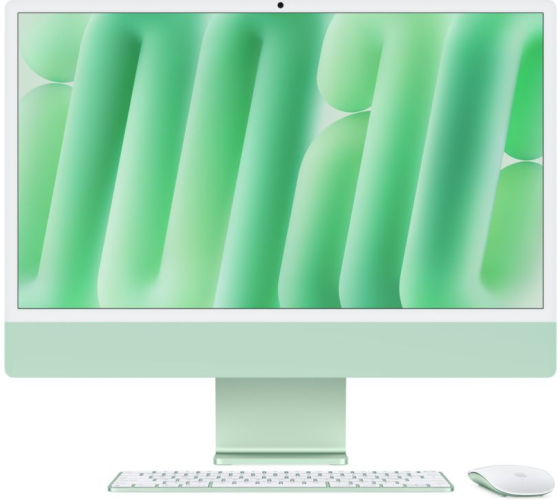 Stolno računalo APPLE iMac 24" (2024) 4.5K M4 10C/10G 16GB/256GB, Green, IT KB (MWUY3)