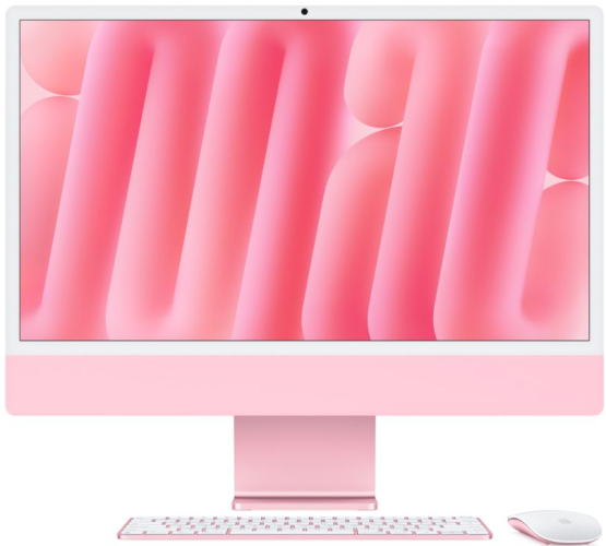 Stolno računalo APPLE iMac 24" (2024) 4.5K M4 10C/10G 16GB/256GB, Pink, IT KB (MWV43)