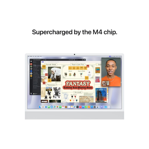 Stolno računalo APPLE iMac 24" (2024) 4.5K M4 10C/10G 16GB/256GB, Silver, IT KB (MWUU3)