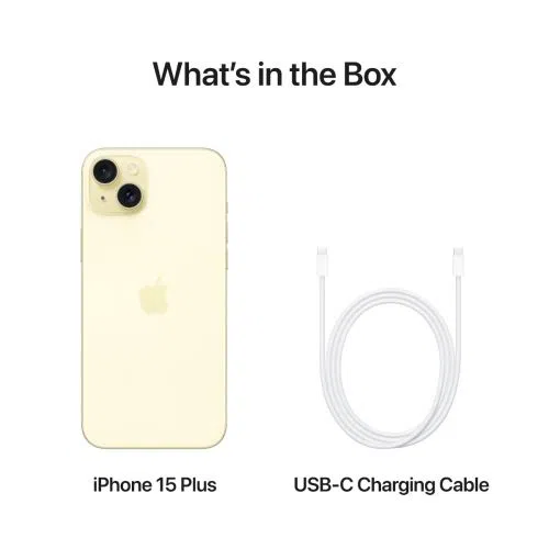 Mobitel APPLE iPhone 15 Plus 128GB, 6.7", Yellow (MU123)