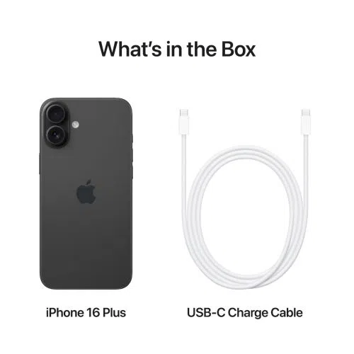 Mobitel APPLE iPhone 16 Plus 128GB, 6.7", Black (MXVU3)