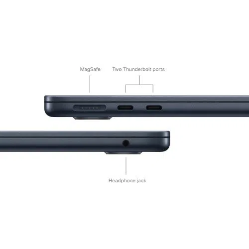 Laptop APPLE MacBook Air (2024) 13.6", M3 8C/10G 16GB/512GB, Midnight, IT KB (MXCV3)