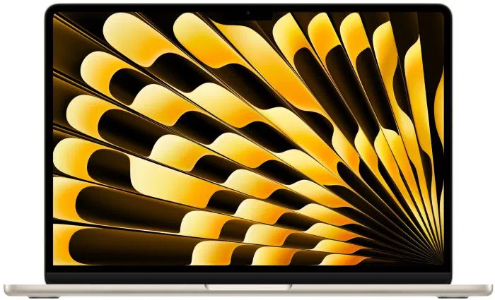 Laptop APPLE MacBook Air (2024) 13.6", M3 8C/10G 24GB/512GB, Starlight, IT KB (MC8P4)
