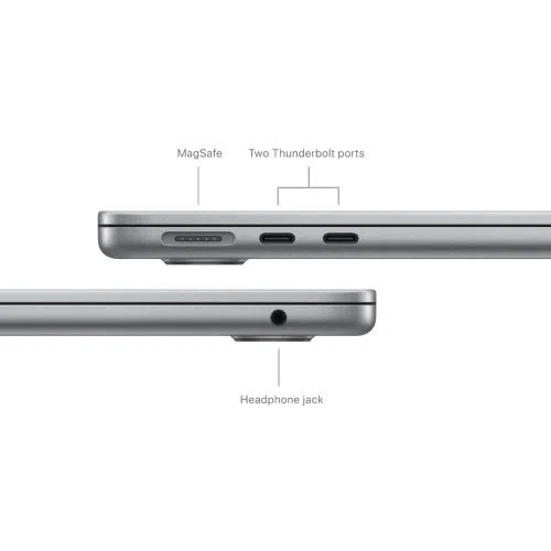 Laptop APPLE MacBook Air (2024) 13.6", M3 8C/8G 16GB/256GB, Space Grey, IT KB (MC8G4)