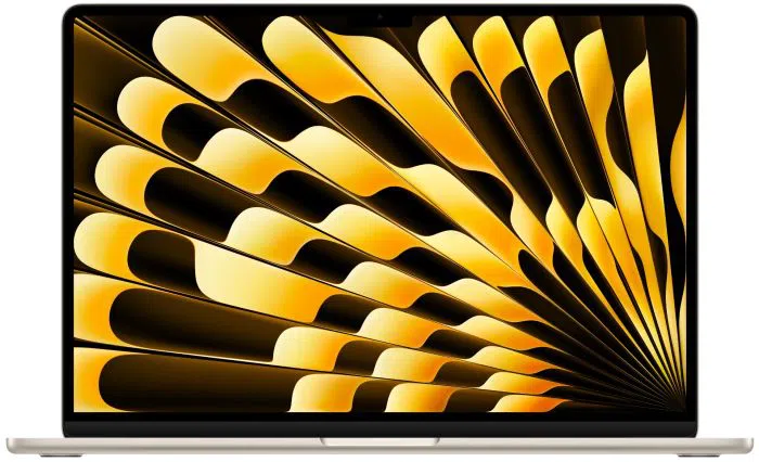 Laptop APPLE MacBook Air (2024) 15.3", M3 8C/10G 16GB/256GB, Starlight, IT KB (MC9F4)