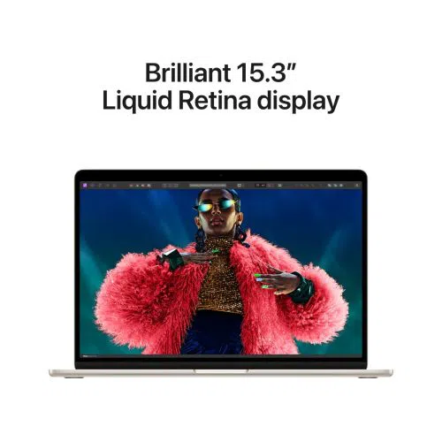 Laptop APPLE MacBook Air (2024) 15.3", M3 8C/10G 16GB/256GB, Starlight, IT KB (MC9F4)