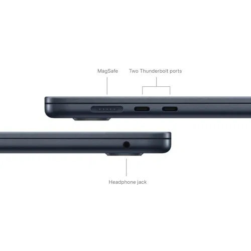 Laptop APPLE MacBook Air (2024) 15.3", M3 8C/10G 24GB/512GB, Midnight, IT KB (MC9L4)