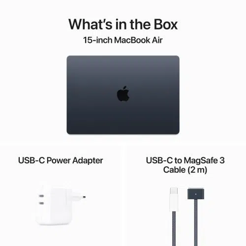 Laptop APPLE MacBook Air (2024) 15.3", M3 8C/10G 24GB/512GB, Midnight, IT KB (MC9L4)