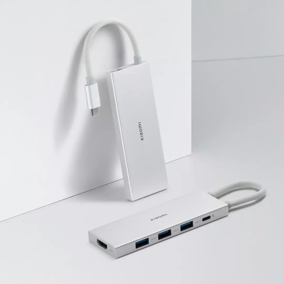 USB HUB XIAOMI 5-in-1, Type-C, bijeli