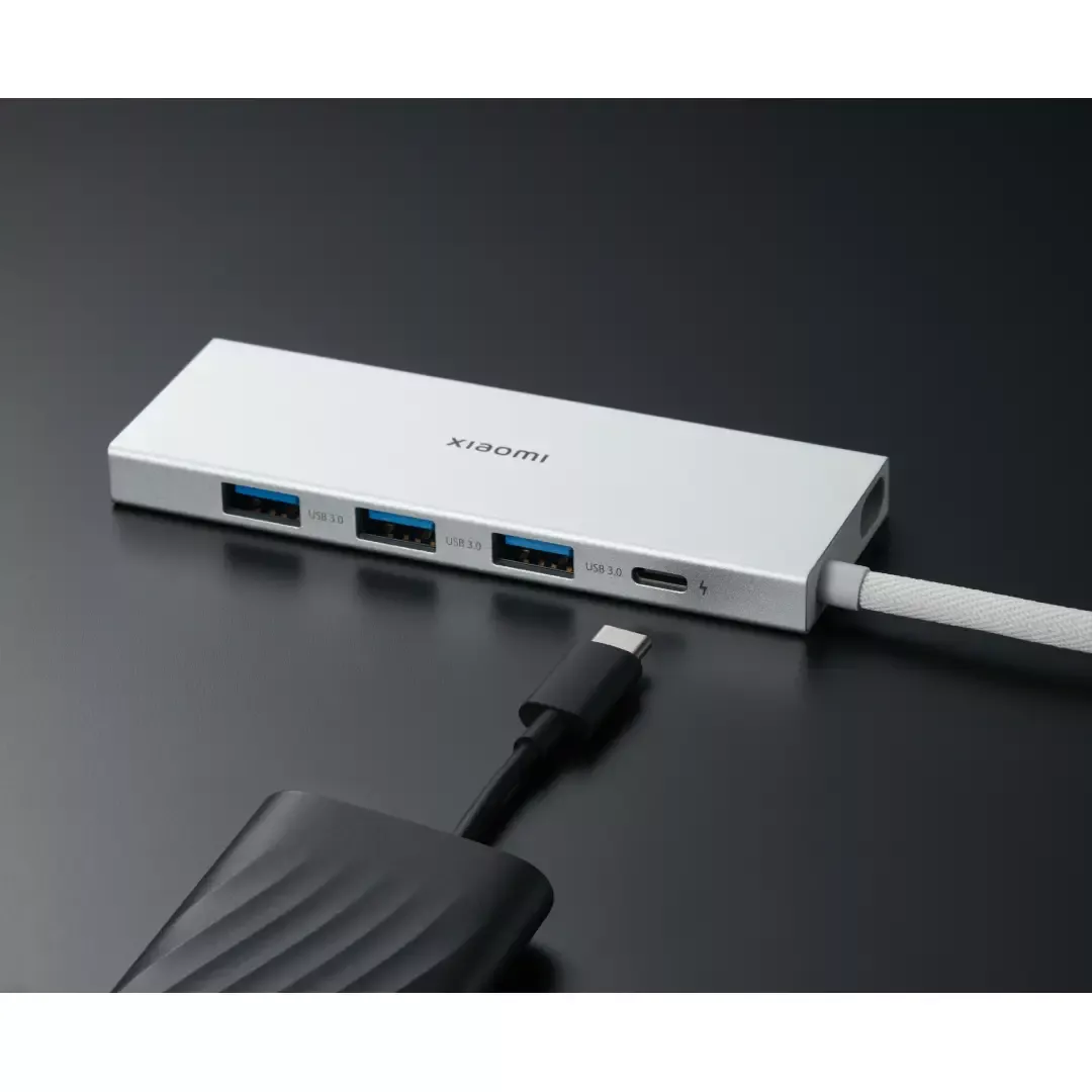 USB HUB XIAOMI 5-in-1, Type-C, bijeli