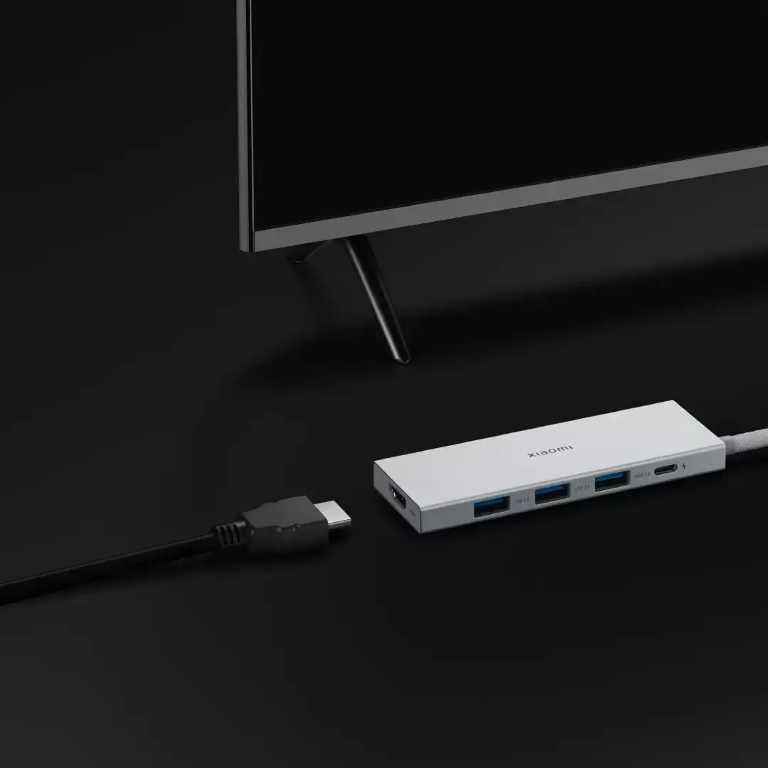 USB HUB XIAOMI 5-in-1, Type-C, bijeli
