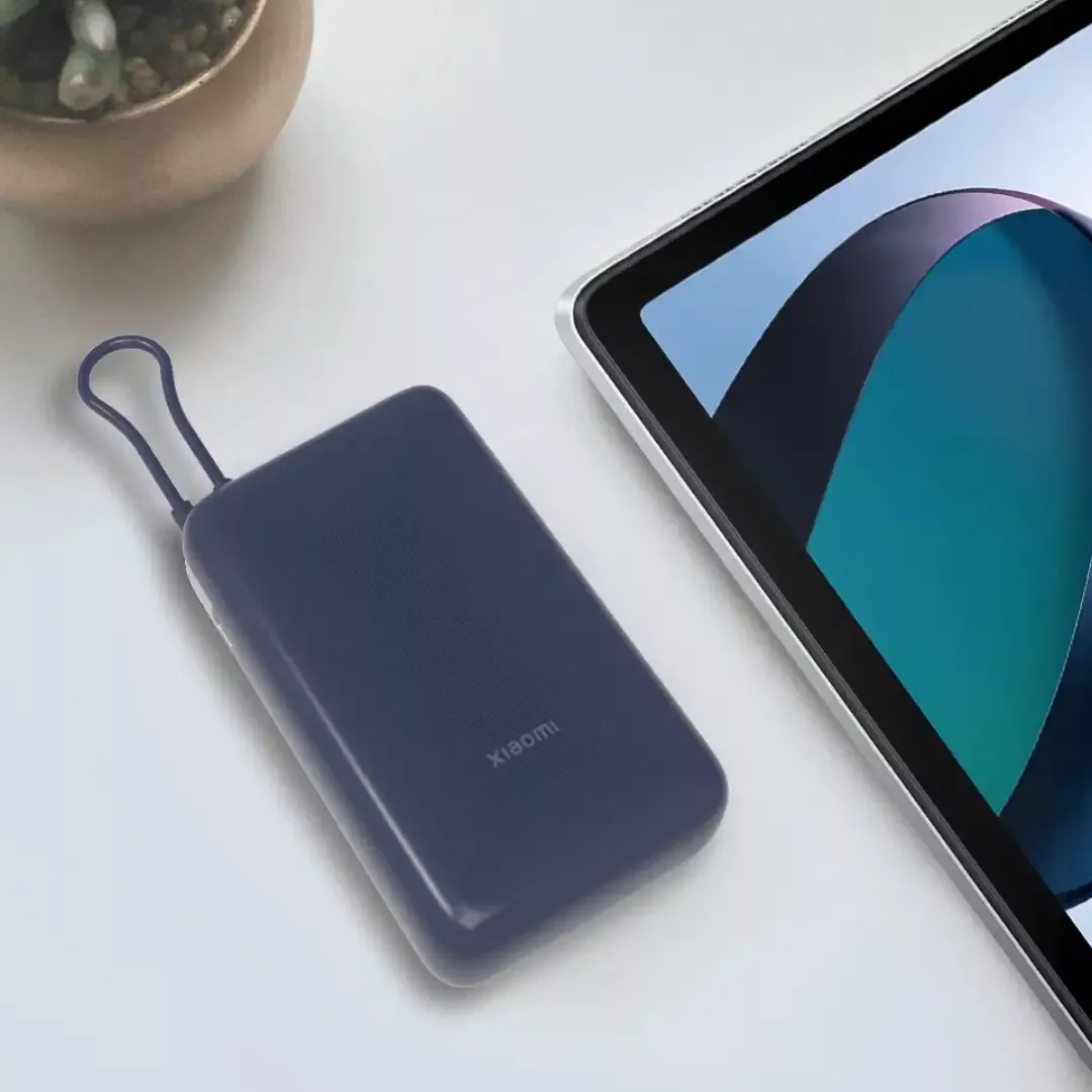 Prijenosna baterija XIAOMI 33W, 20000mAh (Integrated Cable), USB-C, USB-A, plava