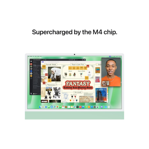 Stolno računalo APPLE iMac 24" (2024) 4.5K M4 10C/10G 16GB/512GB, Green, IT KB (MWV03)