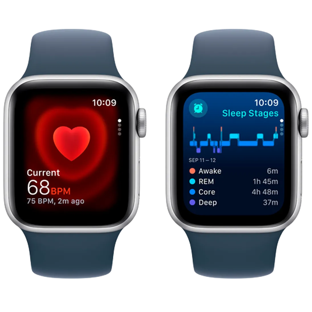 Pametni sat APPLE Watch SE 2023 40mm Silver, Blue Silicone Strap M/L (MRE23QF/A)