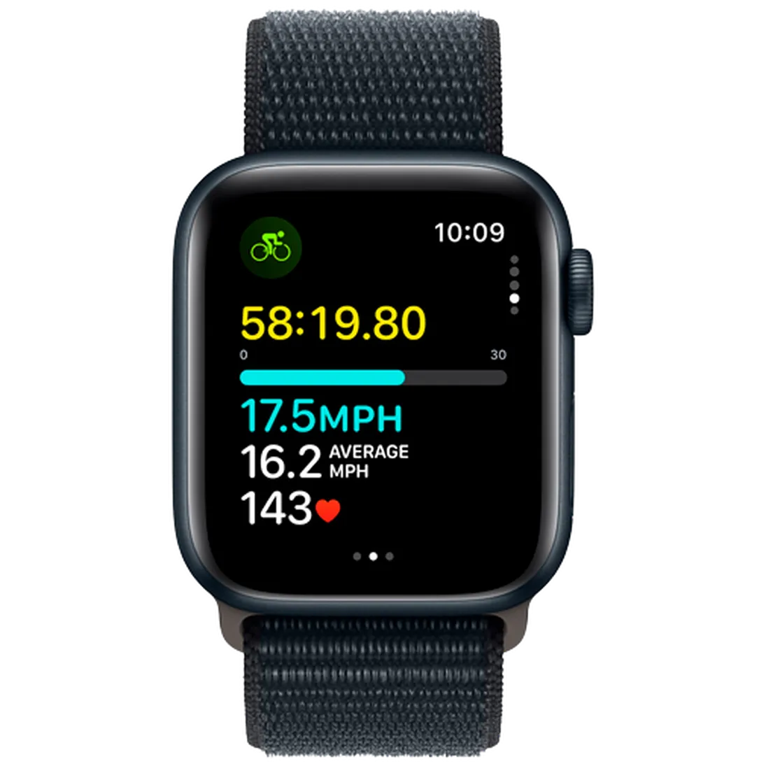 Pametni sat APPLE Watch SE 2023 40mm Black, Black Nylon Strap (MRE03QF/A)