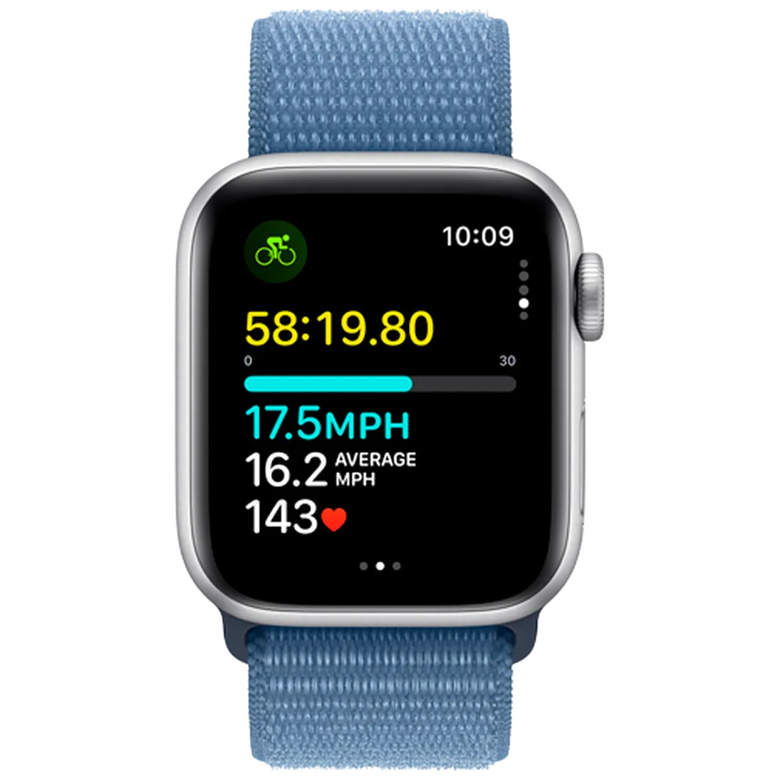 Pametni sat APPLE Watch SE 2023 40mm Silver, Blue Nylon Strap (MRE33QF/A)
