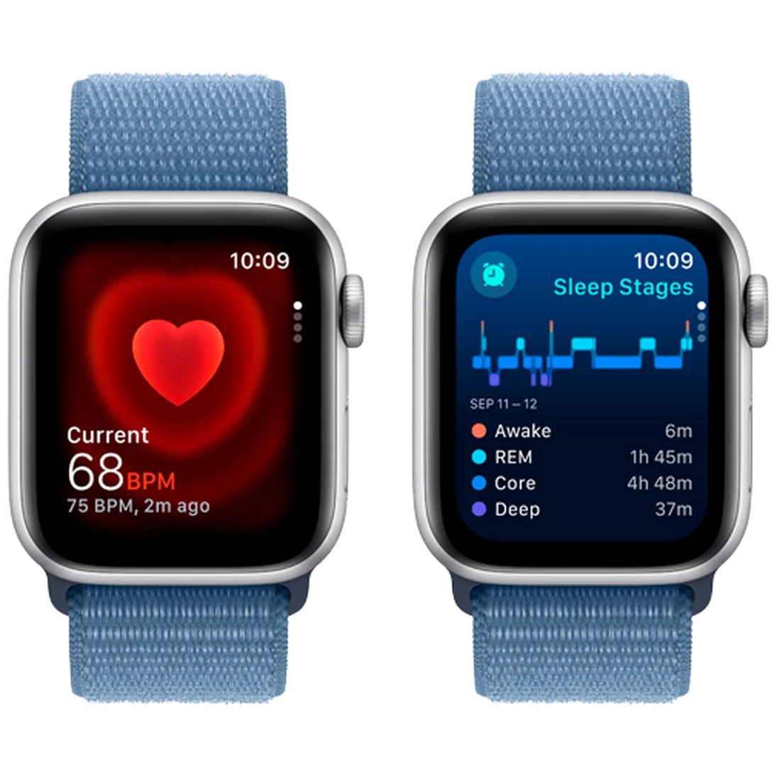 Pametni sat APPLE Watch SE 2023 40mm Silver, Blue Nylon Strap (MRE33QF/A)