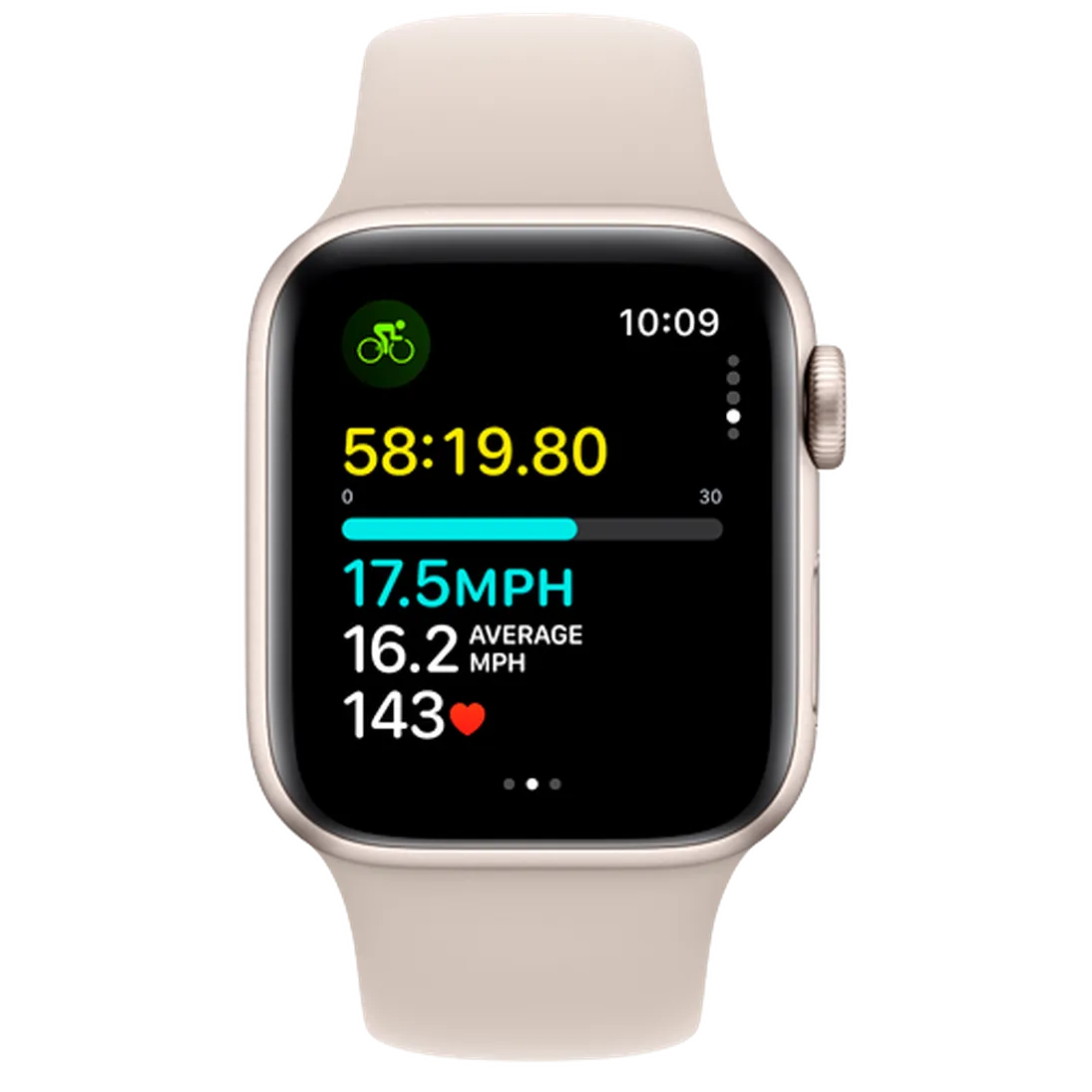 Pametni sat APPLE Watch SE 2023 40mm Gold, Beige Silicone Strap S/M (MR9U3QF/A)
