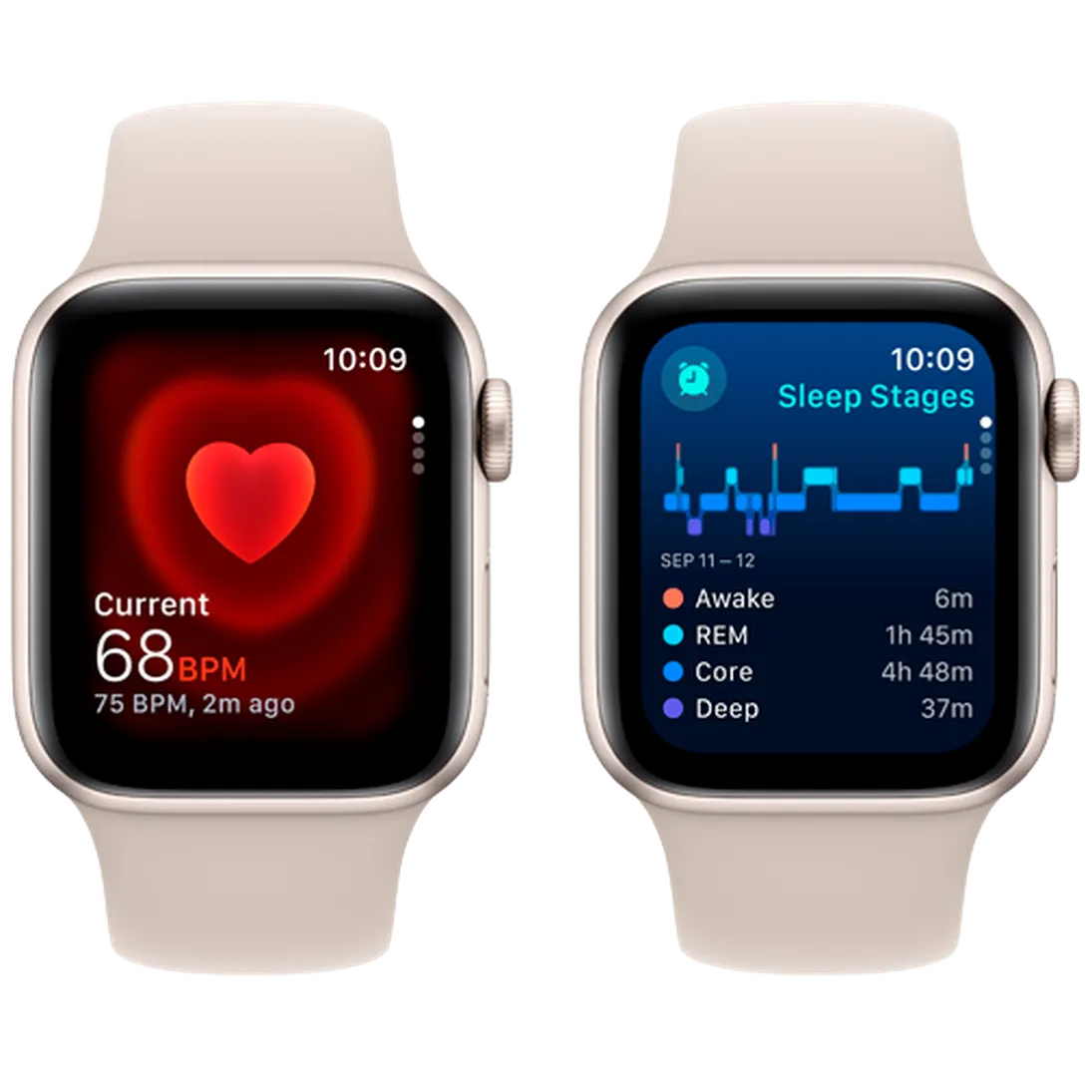 Pametni sat APPLE Watch SE 2023 40mm Gold, Beige Silicone Strap S/M (MR9U3QF/A)