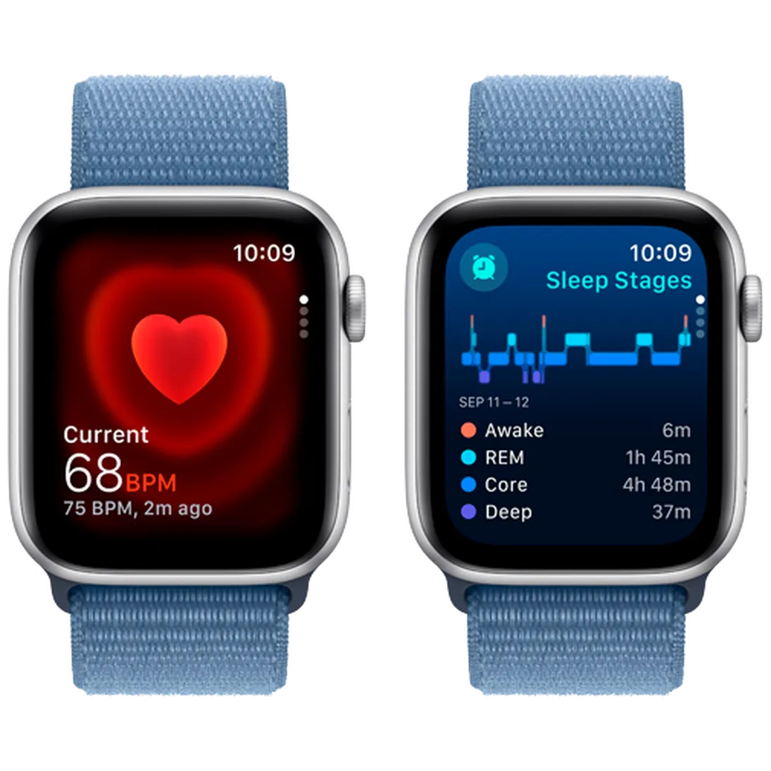 Pametni sat APPLE Watch SE 2023 44mm Silver, Blue Nylon Strap (MREF3QF/A)