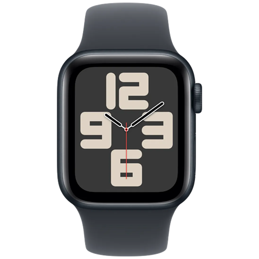 Pametni sat APPLE Watch SE 2024 40mm Black, Black Silicone Strap M/L (MXE93QF/A)
