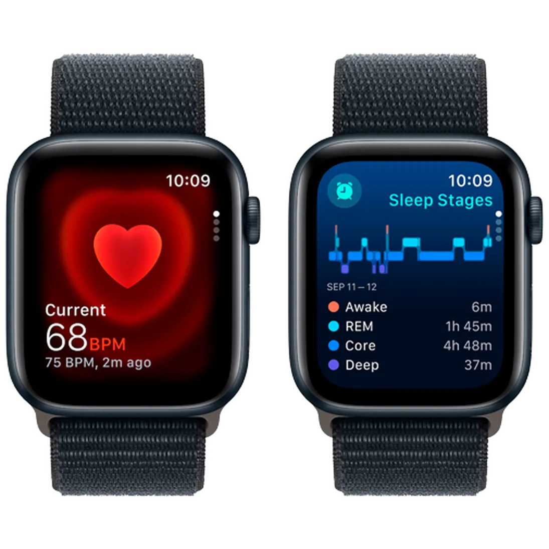 Pametni sat APPLE Watch SE 2023 44mm Black, Black Nylon Strap (MREA3QF/A)