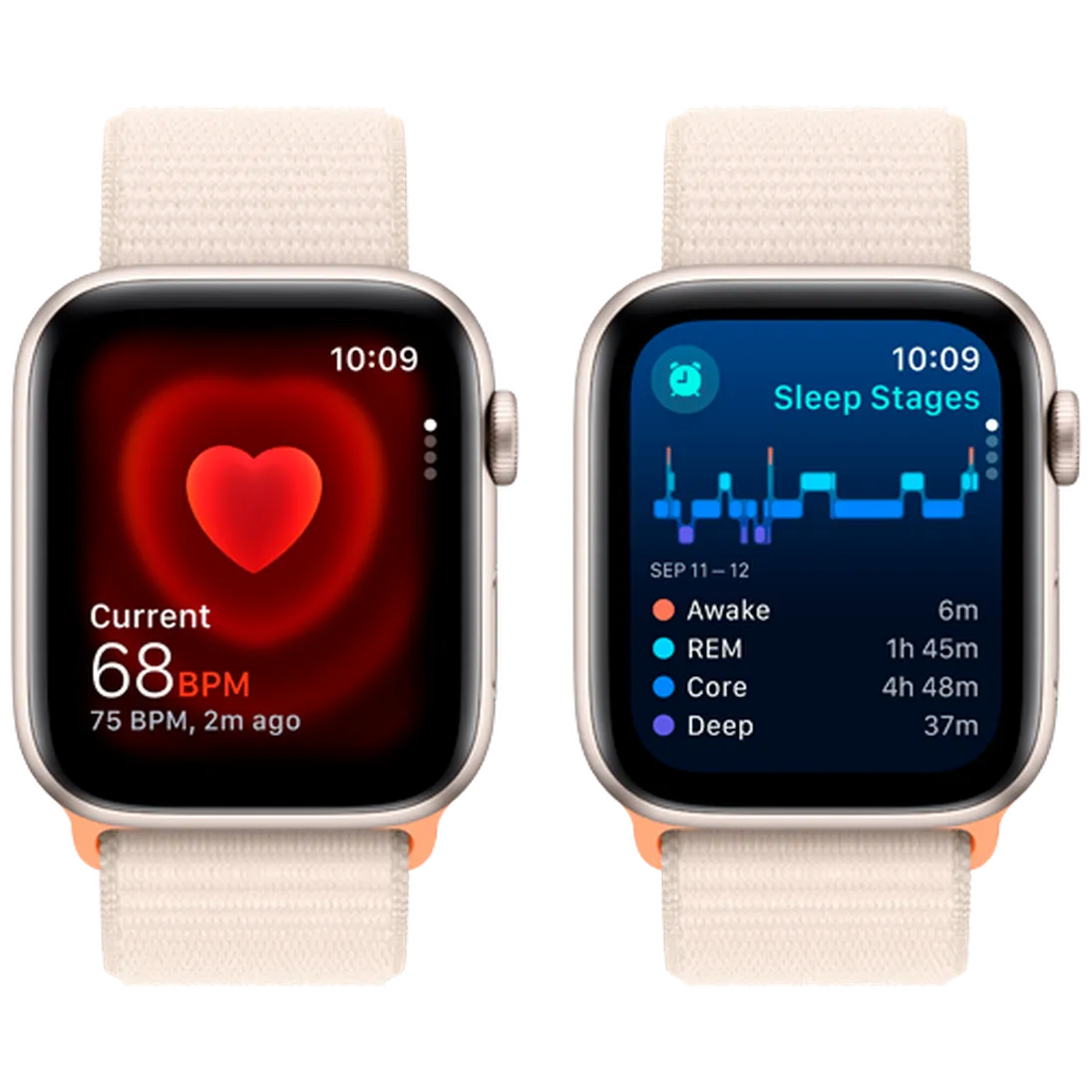 Pametni sat APPLE Watch SE 2023 44mm Gold, Beige Nylon Strap (MRE63QF/A)