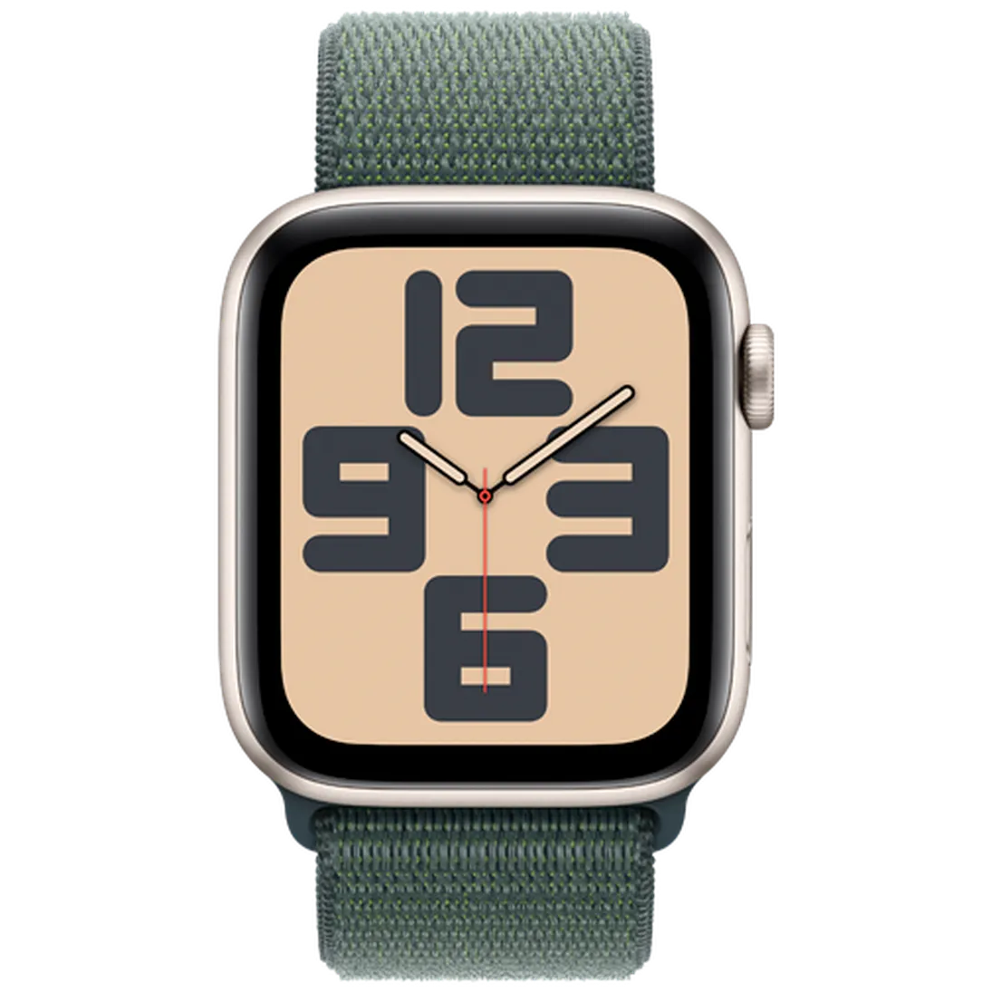 Pametni sat APPLE Watch SE 2024 44mm Gold, Green Nylon Strap (MXEW3QF/A)