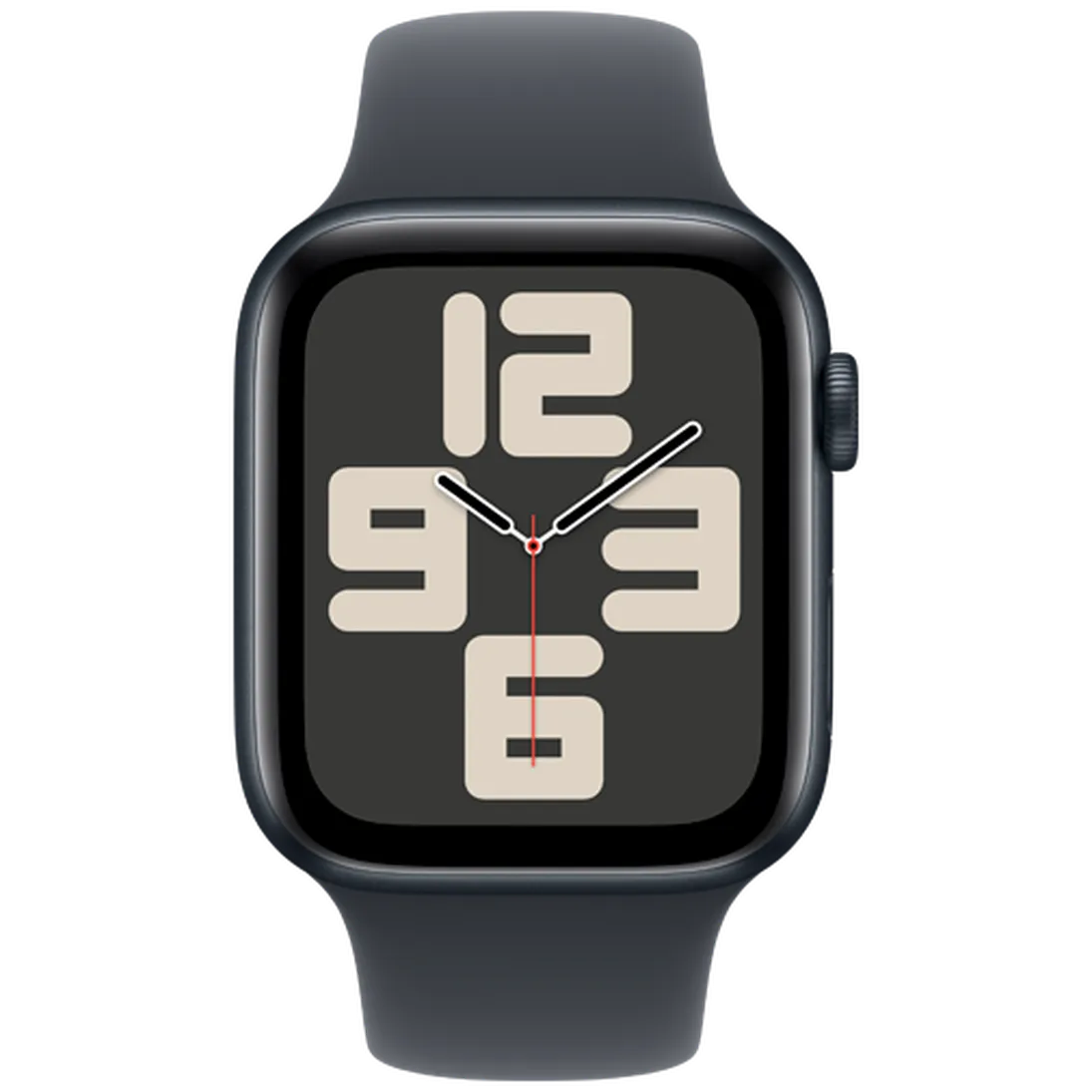 Pametni sat APPLE Watch SE 2024 44mm Black, Black Silicone Strap S/M (MXEJ3QF/A)