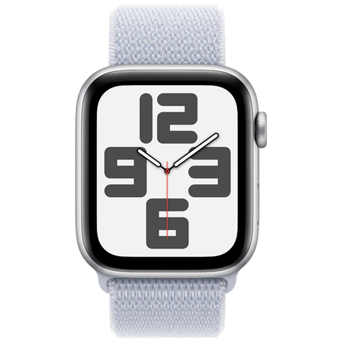 Pametni sat APPLE Watch SE 2024 4G 44mm Silver, Light Blue Nylon Strap (MXGR3QF/A)