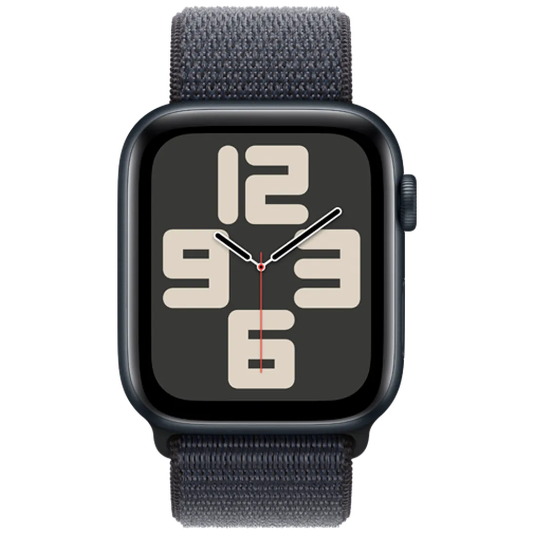Pametni sat APPLE Watch SE 2024 4G 44mm Black, Black Nylon Strap (MXGN3QF/A)