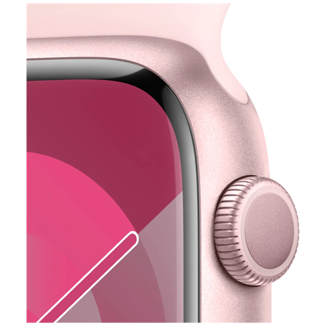 Pametni sat APPLE Watch S9 45mm Pink, Pink Silicone Strap M/L (MR9H3QF/A)