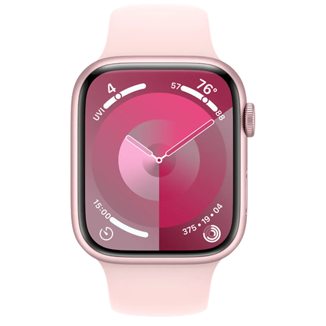 Pametni sat APPLE Watch S9 45mm Pink, Pink Silicone Strap M/L (MR9H3QF/A)