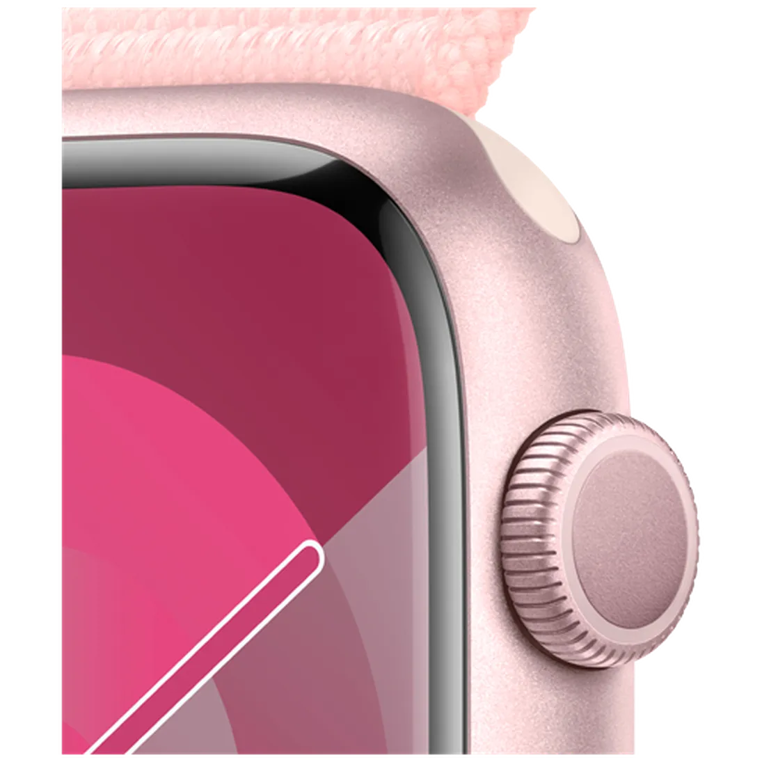 Pametni sat APPLE Watch S9 45mm Pink, Pink Nylon Strap (MR9J3QF/A)
